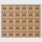 Twee grote Denen Custom Wrapping Paper Cadeaupapier (Vlak)