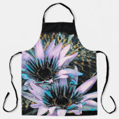 Twee grote, digitaal verbeterde waterlelies schort (Voorkant)