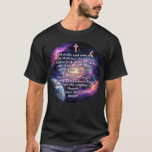 Twee Grote Geboden Bijbelvers Ruimte T-Shirt