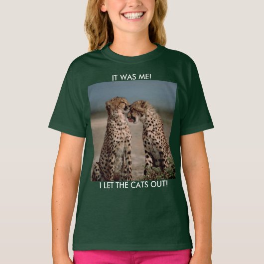 Twee grote katten t-shirt (Voorkant)