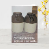 Twee Grote Kruiken - de Kaart van de Verjaardag (Gele Bloem)