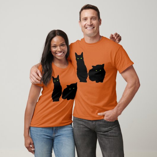 Twee grote zwarte katten t-shirt (Unisex)