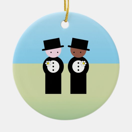 Twee grotten één kaukasiër keramisch ornament (Voorkant)