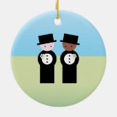 Twee grotten één kaukasiër keramisch ornament (Achterkant)