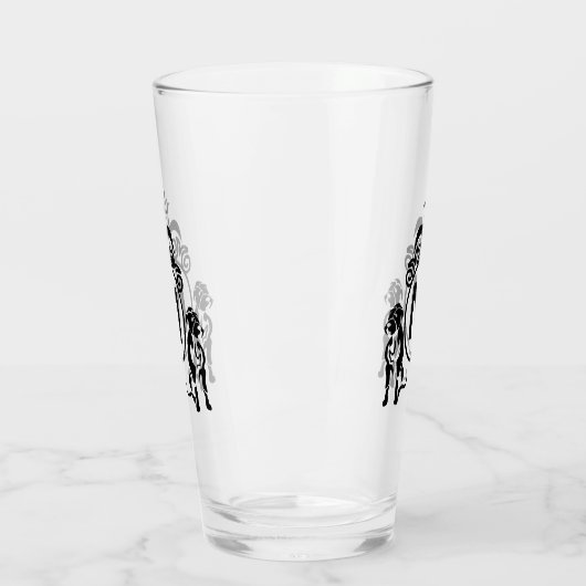 Twee Guard Dog Monogram Glas (Links)