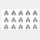 Twee Guard Dog Monogram Labels (Vel)