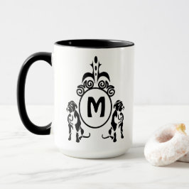 Twee Guard Dog Monogram Mok
