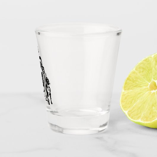 Twee Guard Dog Monogram Shot Glas (Rechts)