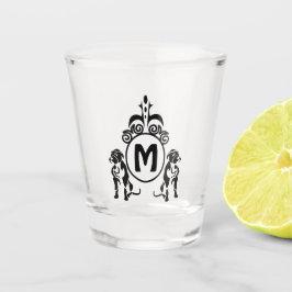 Twee Guard Dog Monogram Shot Glas