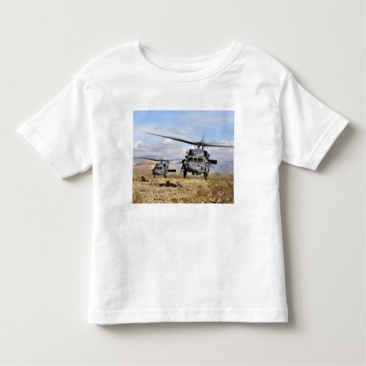 Twee H-60 Pavehawk-helikopters die zich voorbereid Kinder Shirts (Voorkant)