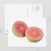 Twee halve roze guave briefkaart (Voorkant / Achterkant)