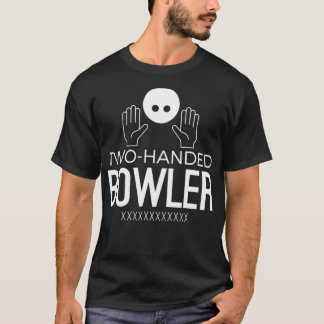 Twee handbediende Bowler alle stakingen T T-shirt