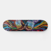 Twee handen - Aboriginal Style - Skateboard Deck (Horizontaal)