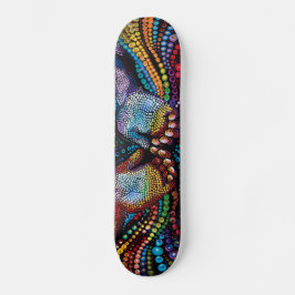 Twee handen - Aboriginal Style - Skateboard Deck