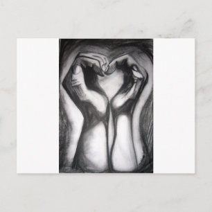 twee handen - één hart briefkaart