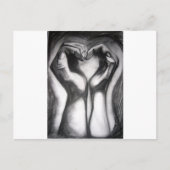 twee handen - één hart briefkaart (Voorkant)