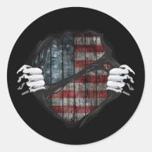 Twee handen rippen onthullende vlag Gepersonalisee