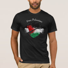 Twee handen vrij Palestina stomized T-Shir