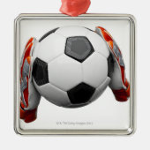 Twee handschoenen met een football metalen ornament (Voorkant)