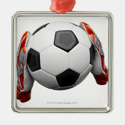 Twee handschoenen met een football metalen ornament (Voorkant)