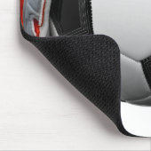 Twee handschoenen met een football muismat (Hoek)