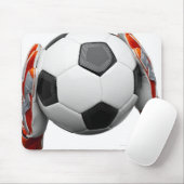 Twee handschoenen met een football muismat (Met muis)