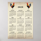 Twee Hanen 2024 Agenda Poster (Voorkant)