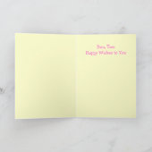 Twee Happy Buns Cute Funny Wenskaarten Kaart (Binnen)