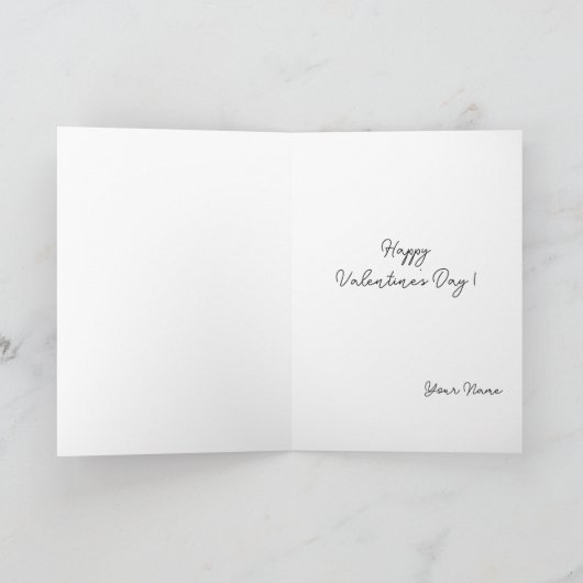 Twee Happy Hearts Fietsen Schattigee Valentijnsdag Kaart (Binnen)