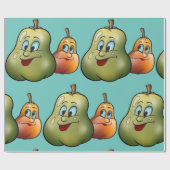 Twee Happy Pears Cadeaupapier (Vlak)