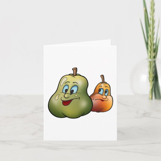 Twee Happy Pears Kaart (Voorkant)