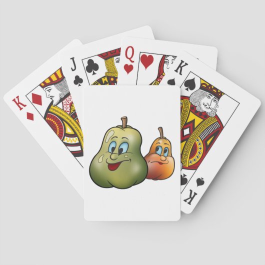 Twee Happy Pears Pokerkaarten (Achterkant)