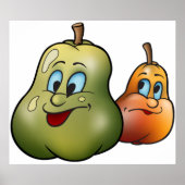 Twee Happy Pears Poster (Voorkant)