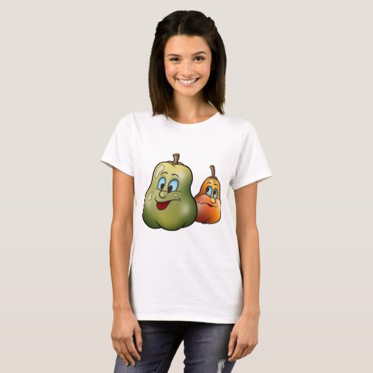Twee Happy Pears T-shirt (Voorkant volledig)