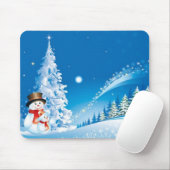 Twee Happy Snowmen Muismat (Met muis)