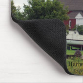 Twee Harbors Lighthouse & Boat mousepad Muismat (Hoek)