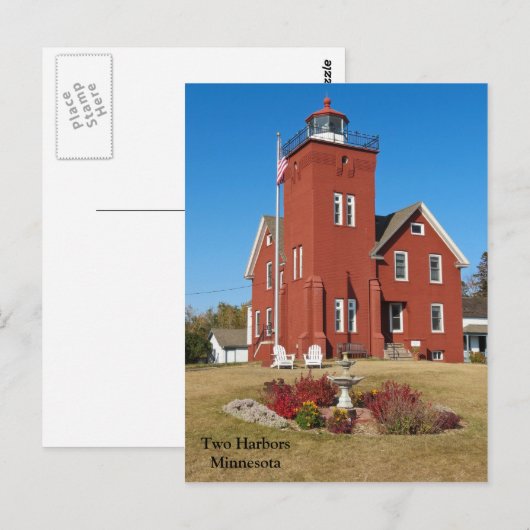 Twee Harbors Lighthouse.jpg Briefkaart (Voorkant / Achterkant)