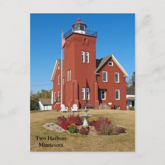 Twee Harbors Lighthouse.jpg Briefkaart (Voorkant)