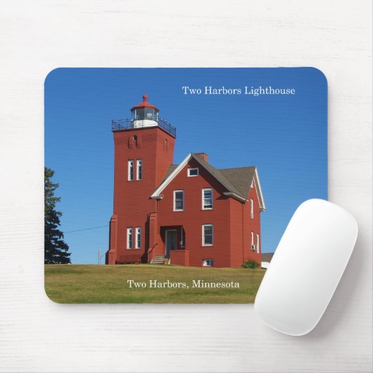 Twee Harbors Lighthouse mousepad Muismat (Met muis)