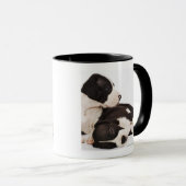 Twee Harlequin Great Dane Puppies Mok (Voorkant rechts)