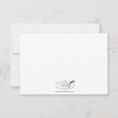 Twee hart als één ontvangst kaart (Achterkant)