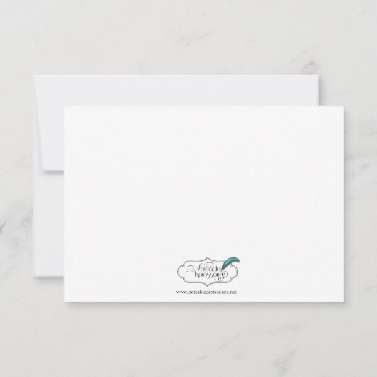 Twee hart als één ontvangst kaart (Achterkant)