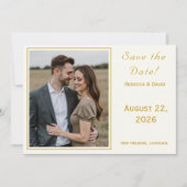 Twee Hart Catholische Platte Save The Date Kaart (Voorkant)