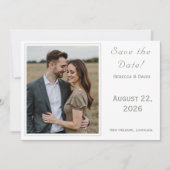 Twee Hart Catholische Platte Save The Date Kaart (Voorkant)