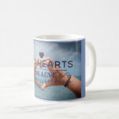 Twee hart één liefde koffiemok (Voorkant rechts)