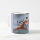 Twee hart één liefde koffiemok (Voorkant links)