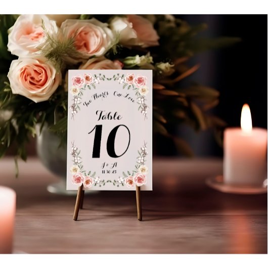 Twee hart een liefde  roze rozen bruiloft kaart