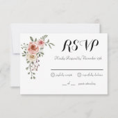 Twee hart een liefde rustieke Arbor Rozen antwoord (Voorkant)