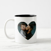 Twee hart foto papa mokken (Links)