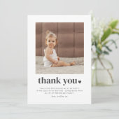 Twee Hart Vierkant Foto 2de Verjaardag Bedankt (Staand voorkant)